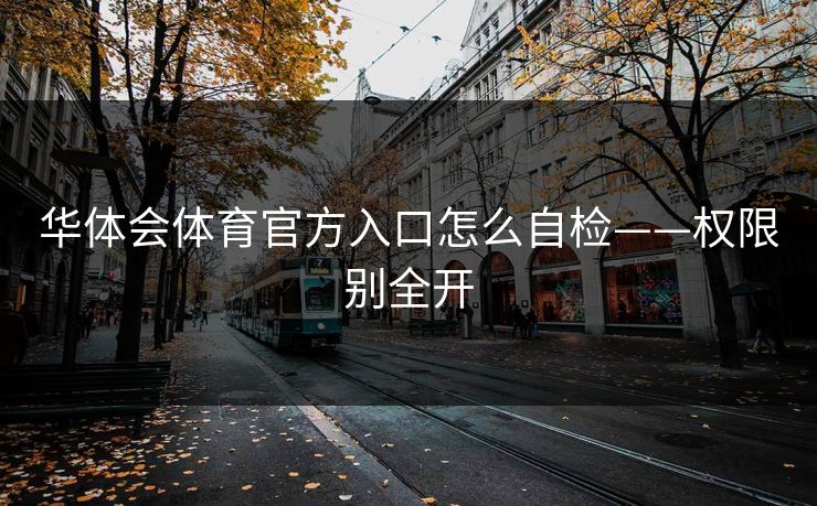 华体会体育官方入口怎么自检——权限别全开